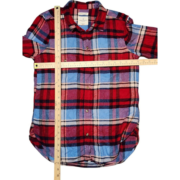 American Eagle Womens Flannel Shirt Size M - Picture 4 of 6
